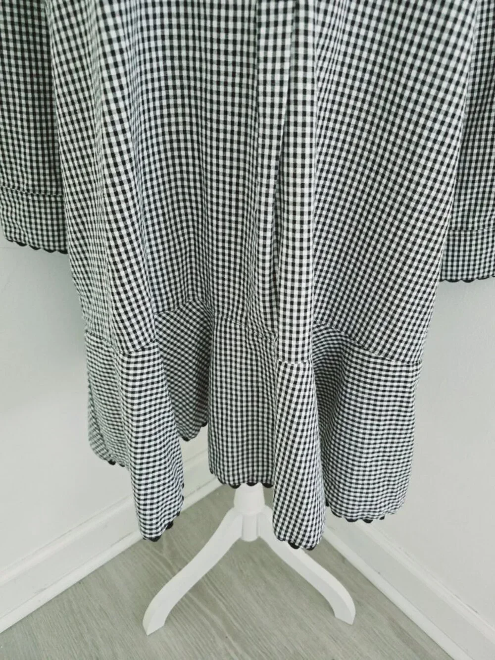 Tuckernuck Black Gingham Cotton Hemp Ric Rac Callahan Shirt Dress Size XXL 2X - Picture 5 of 13